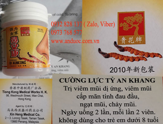 CƯỜNG LƯC TỶ AN KHANG CHỮA CHẢY MŨI, NGẠT MŨI