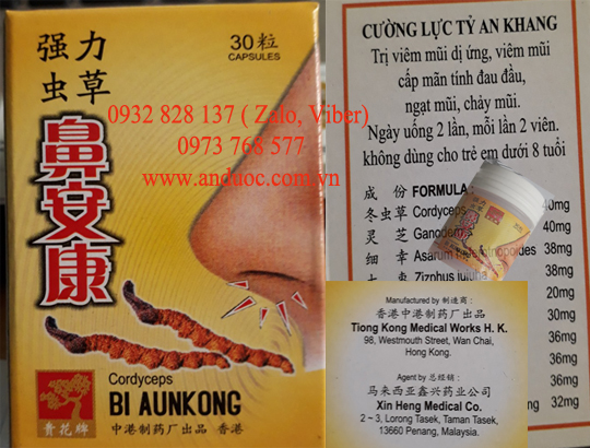 CƯỜNG LỰC TỶ AN KHANG CHỮA VIÊM XOANG MŨI MÃN TÍNH