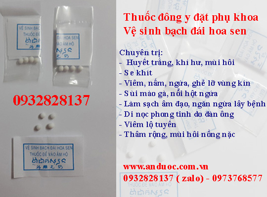 CHUYÊN BÁN LẼ SỈ THUỐC ĐẶT PHỤ KHOA BẠCH ĐÁI HOA SEN