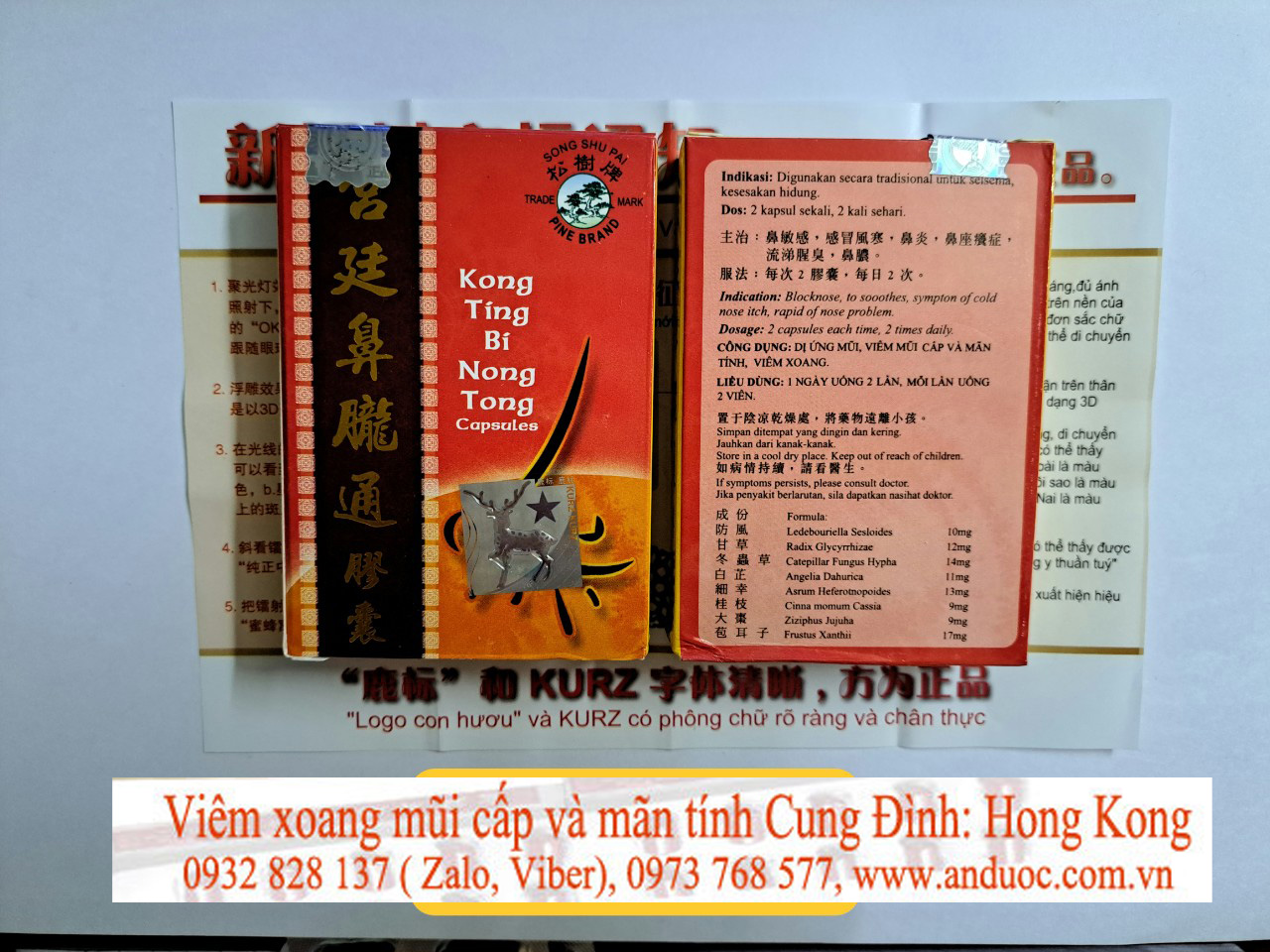 THUỐC ĐẶC TRỊ VIÊM XOANG MŨI MÃN TÍNH HONGKONG