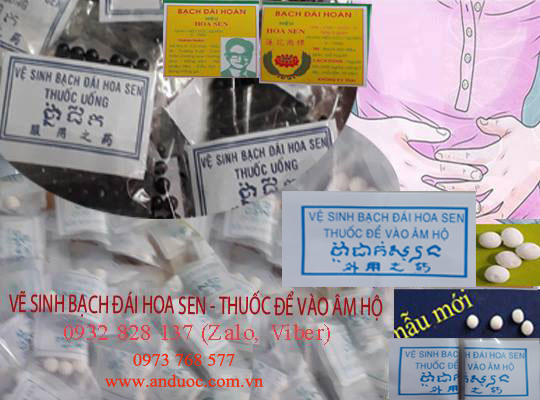BẠCH ĐÁI HOA SEN ĐẶC TRỊ SE KHÍT, BỆNH PHỤ KHOA