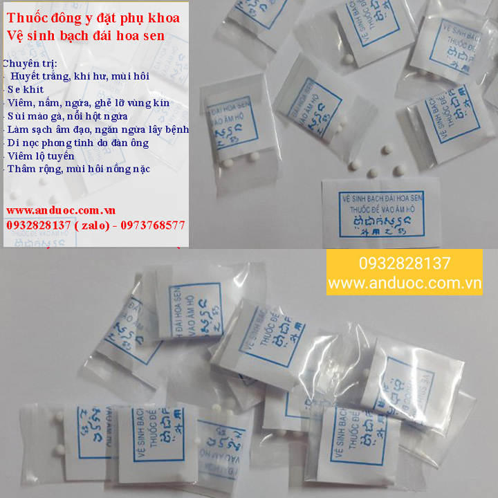 THUỐC ĐỂ ÂM HỘ CHỮA HUYẾT TRẮNG, SE KHÍT, MÙI HÔI