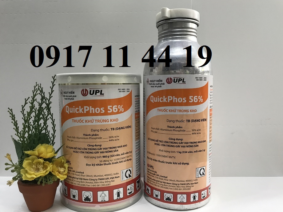 THUỐC DIỆT MỌT NGÔ QUICKPHOS 56%, CELPHOS 56%